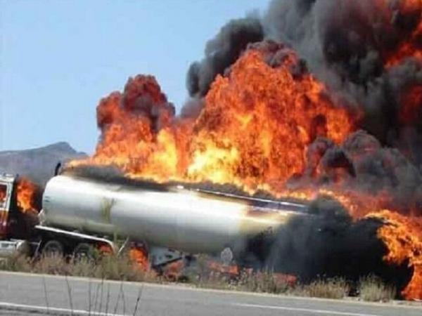 انفجار تانکر سوخت در سنندج حادثه آفرید