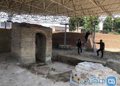 نخستین کاوش باستان شناسی حمام صفوی فرح آباد کلید خورد