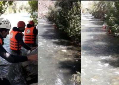 کشف پیکر سرباز نیروی انتظامی از کانال آب ورامین پس از 20 ساعت عملیات آتش نشانی